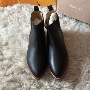 Black Nisolo chukka boot. Never worn.